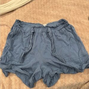 Women's Blue Casual Shorts